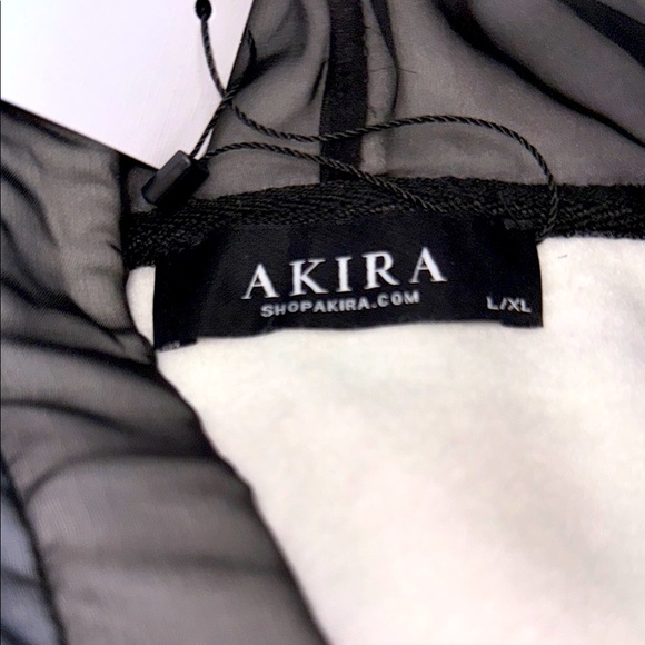 AKIRA Black Oversized Boxy Hoodie - Picture 5 of 7